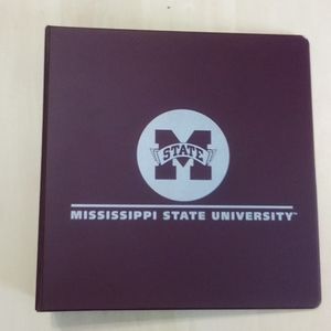 2/$20 Mississippi State University 3 Ring Binder